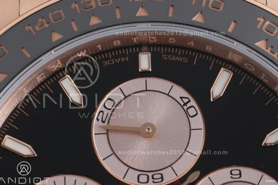 126515 Oyster-flex Best VSF Dial 1:1 On Daytona DD4131 Strap Weight Gain Marker RG Sub-dial Stick Black Edition 0129